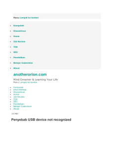 Penyebab USB device not recognized : anotherorion.com : http