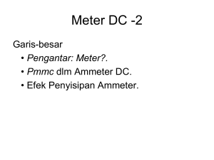 Ammeter/ Amperemeter DC
