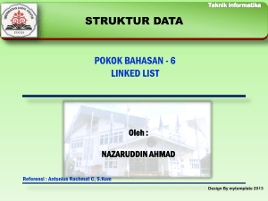 06. linked list - Nazaruddin Ahmad