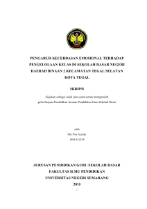 pengaruh kecerdasan emosional terhadap pengelolaan