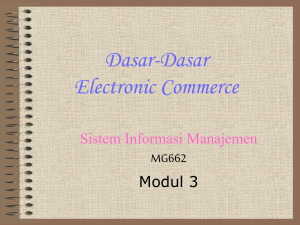 Dasar-Dasar Electronic Commerce