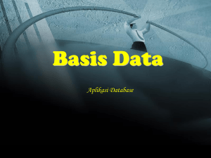 9 Aplikasi Basis Data