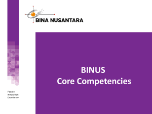 Binus Core Competencies - BINUS Corporate Learning