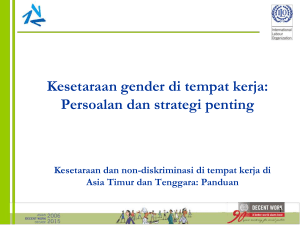 Presentasi 5. Kesetaraan gender di tempat kerja