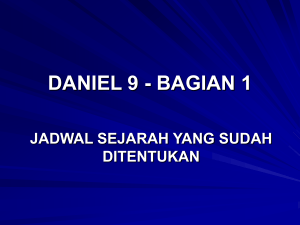 DANIEL 9 – bagian 1