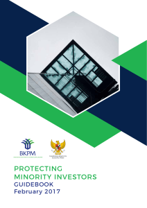 protecting minority investors - Ease of Doing Business Indonesia