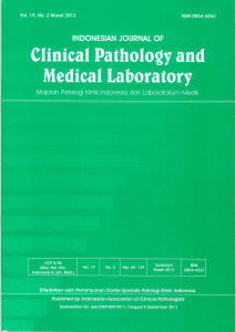 Untitled - indonesian journal of clinical pathology and medical