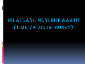 Nilai uang menurut Waktu