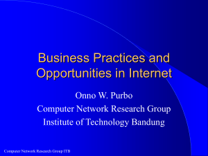 Business Practices and Opportunities in Internet