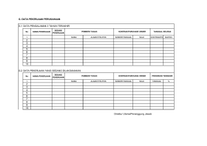 G. DATA PEKERJAAN PERUSAHAAN G.1 DATA PENGALAMAN 3