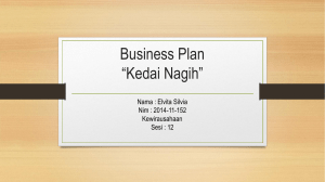 Business Plan *Kedai Nagih