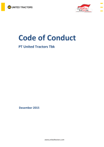 Code of Conduct - United Tractors