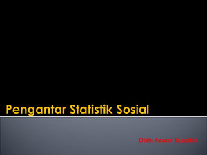 Pengantar Statistik Sosial