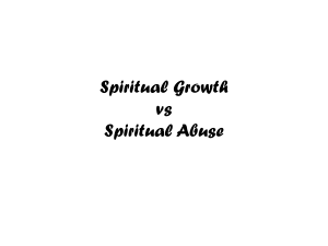 Spiritual Growth vs Spiritual Abuse