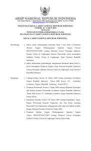 peraturan menteri negara - Arsip Nasional Republik Indonesia