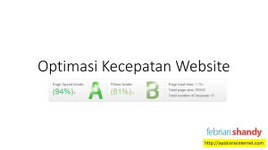 Optimasi Kecepatan Website