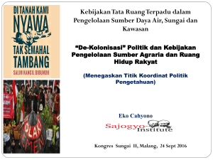 Penelitian yang Berpihak - Kongres Sungai Indonesia