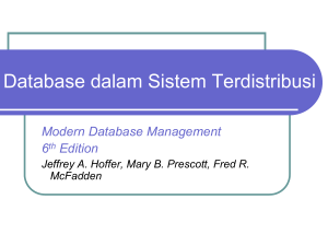 Database dalam Sistem Terdistribusi