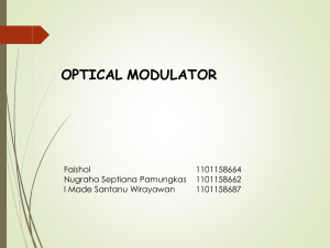 Presentasi modulator-optik