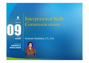 Interpersonal Skills Communications