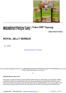 Royal Jelly - Toko Sehat Alami Online