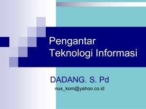 Pengantar Teknologi Informasi