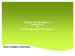 SESI 3 Struktur ICD-10 Volume 3, ”Lead