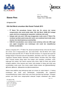 Press release - Merck Indonesia