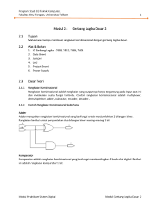 Modul 2 : Gerbang Logika Dasar 2