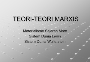 TEORI-TEORI MARXIS