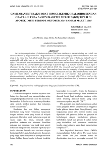 gambaran interaksi obat hipoglikemik oral