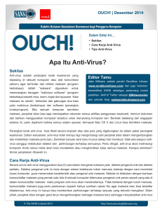 Apa Itu Anti-Virus? - Securing the Human