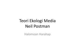Teori Ekologi Media - 5398 – Halomoan Harahap