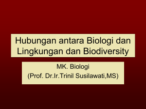 Hubungan antara Biologi dan Lingkungan