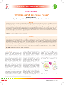 Farmakogenomik dan Terapi Kanker