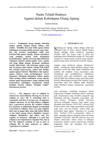 Agama dalam Kehidupan Orang Jepang - Jurnal AL