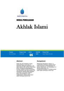 Modul Pendidikan Agama Islam [TM5]