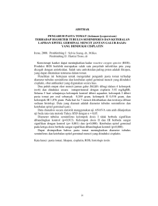 (Solanum lycopersicum) TERHADAP DIAMETER TUBULUS