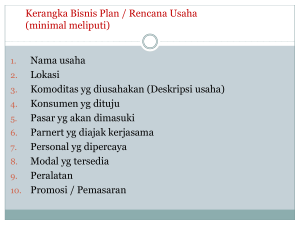 KEWIRAUSAHAAN Disampaikan Dalam Pembekalan Mahasiswa