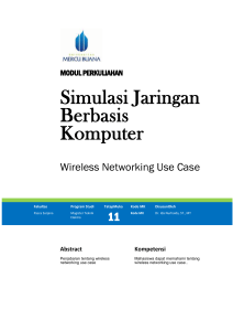 Modul Simulasi Jaringan Berbasis Kamputer