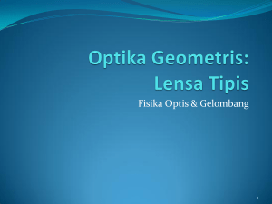 Optika Geometris: Lensa Tipis