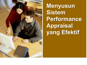 Performance Appraisal - Penilaian Kinerja Karyawan