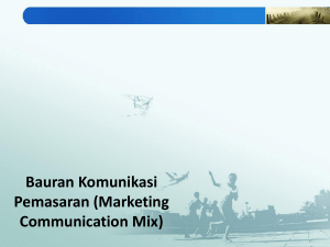 Bauran Komunikasi Pemasaran (Marketing Communication Mix