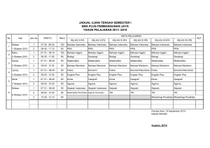 jadwal midtes 1 2013-2014 - sma plus pembangunan jaya