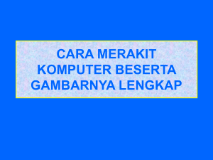 cara merakit komputer beserta gambarnya lengkap