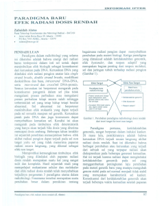 paradigma bard efek radiasi dosis rendah