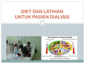 diet dan latihan untuk pasien dialisa