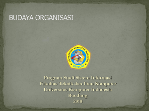 Pembentukan Budaya Organisasi