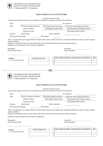 surat keterangan - Universitas Islam Indonesia