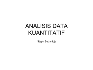 analisis dan interpretasi data